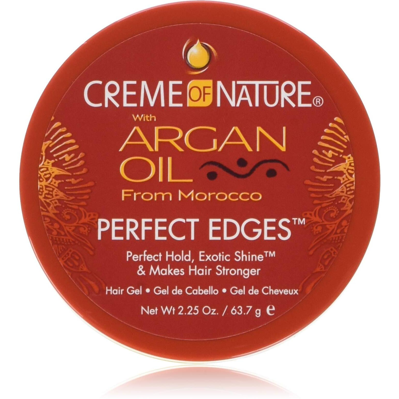 Creme Of Nature Argan Oil Perfect Edges Ctrl 2.25oz Jar (2 Pack) by Creme of Nature