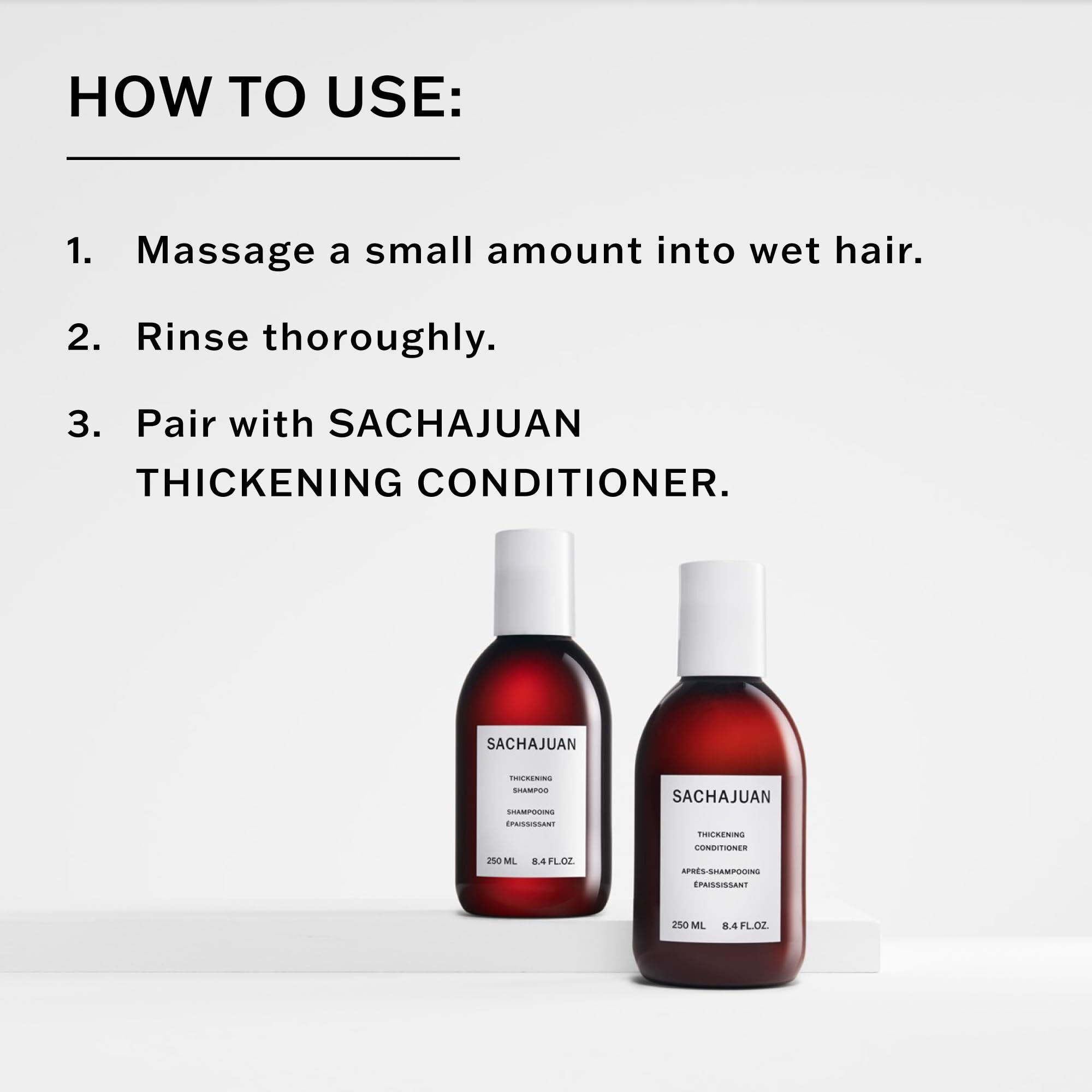 Thickening Shampoo by Sachajuan for Unisex - 8.4 oz Shampoo