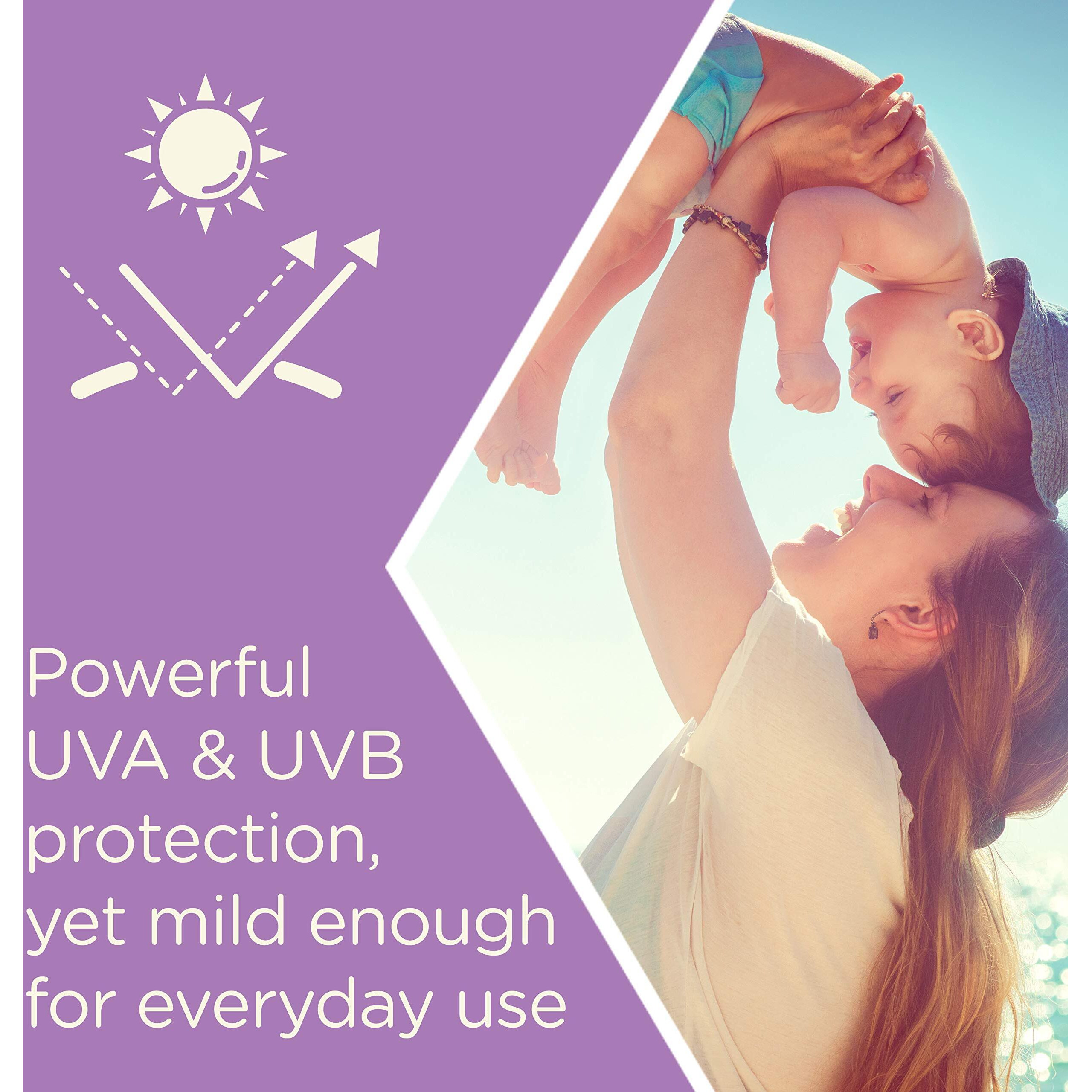 Aveeno Baby Continuous Protection Zinc Oxide Mineral Sunscreen Lotion for Sensitive Skin with Broad Spectrum SPF 50, Tear-Free, Sweat- & Water-Resistant, Travel-Size, 3 fl. Oz
