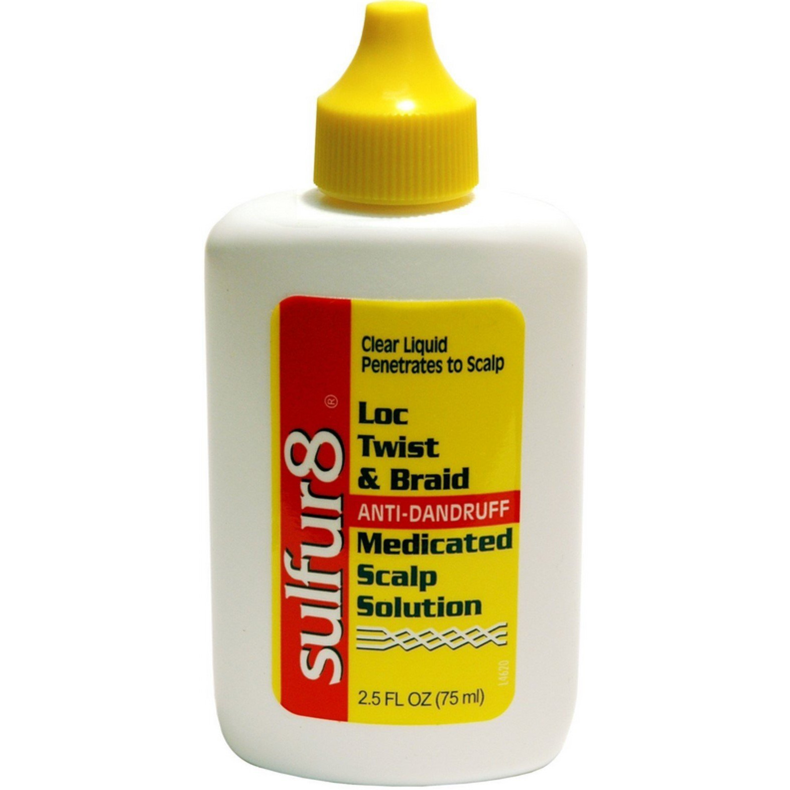 Sulfur8 Twist & Braid Anti-Dandruff Medicated Scalp Solution, 2.5 oz (Pack of 5)