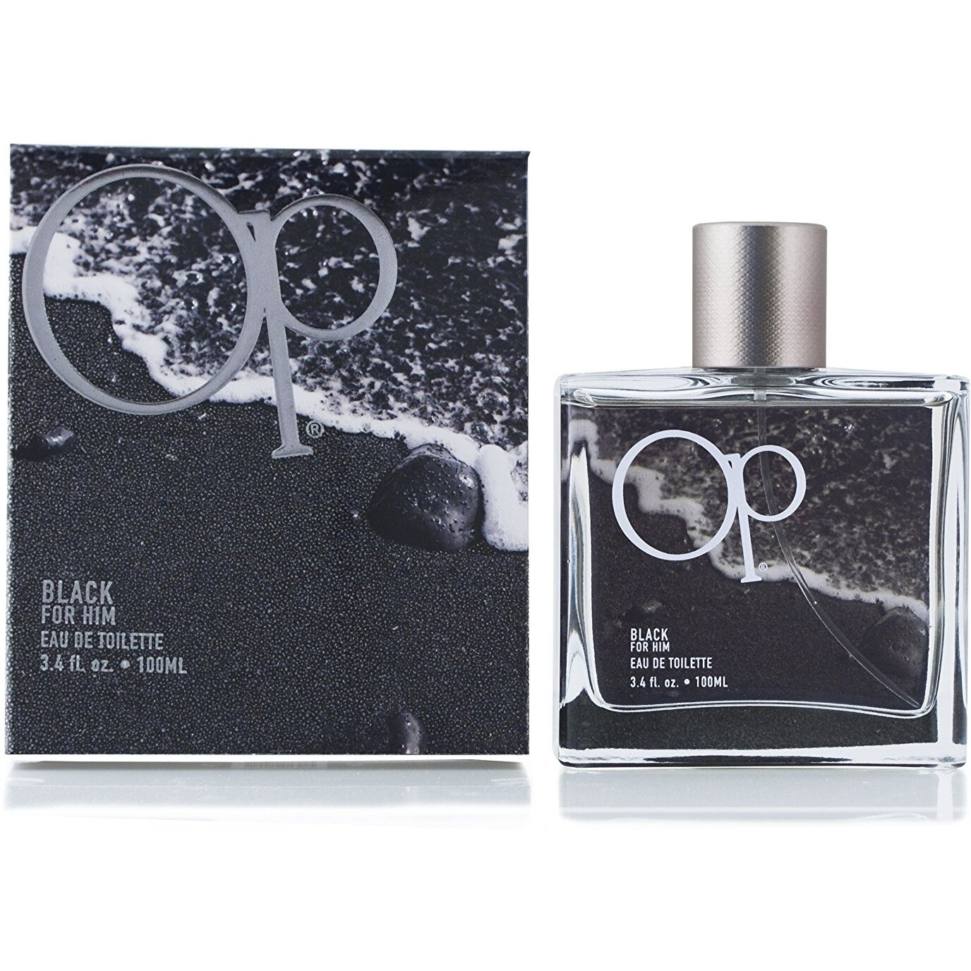 OP Black For Him by Ocean Pacific, 3.4 oz Eau De Toilette Spray for Men