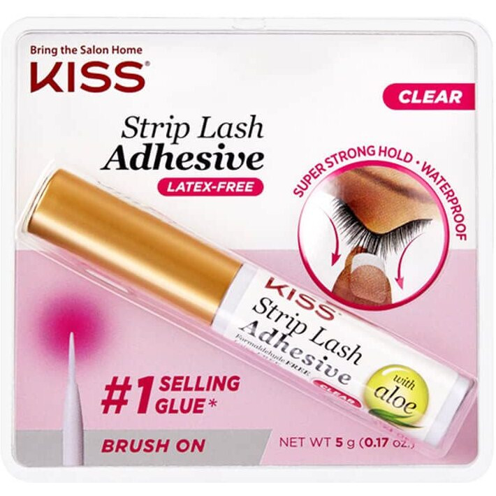 Kiss Products Ever Ez Strip Eyelash Adhesive, Clear, 0.1 Pound