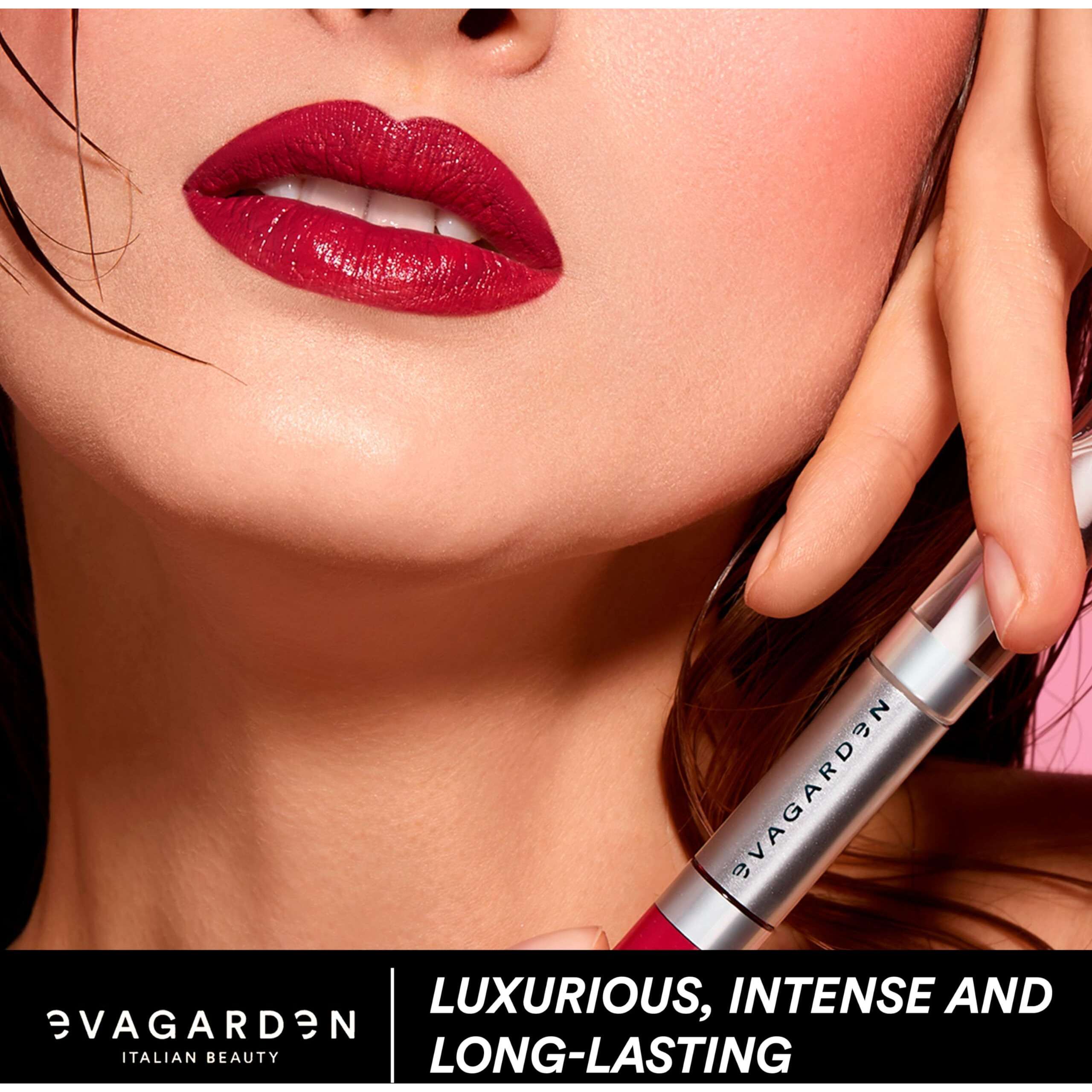 Ultra Lasting Lip Cream - 717 Crimson Red by Evagarden for Women - 0.13 oz Lipstick