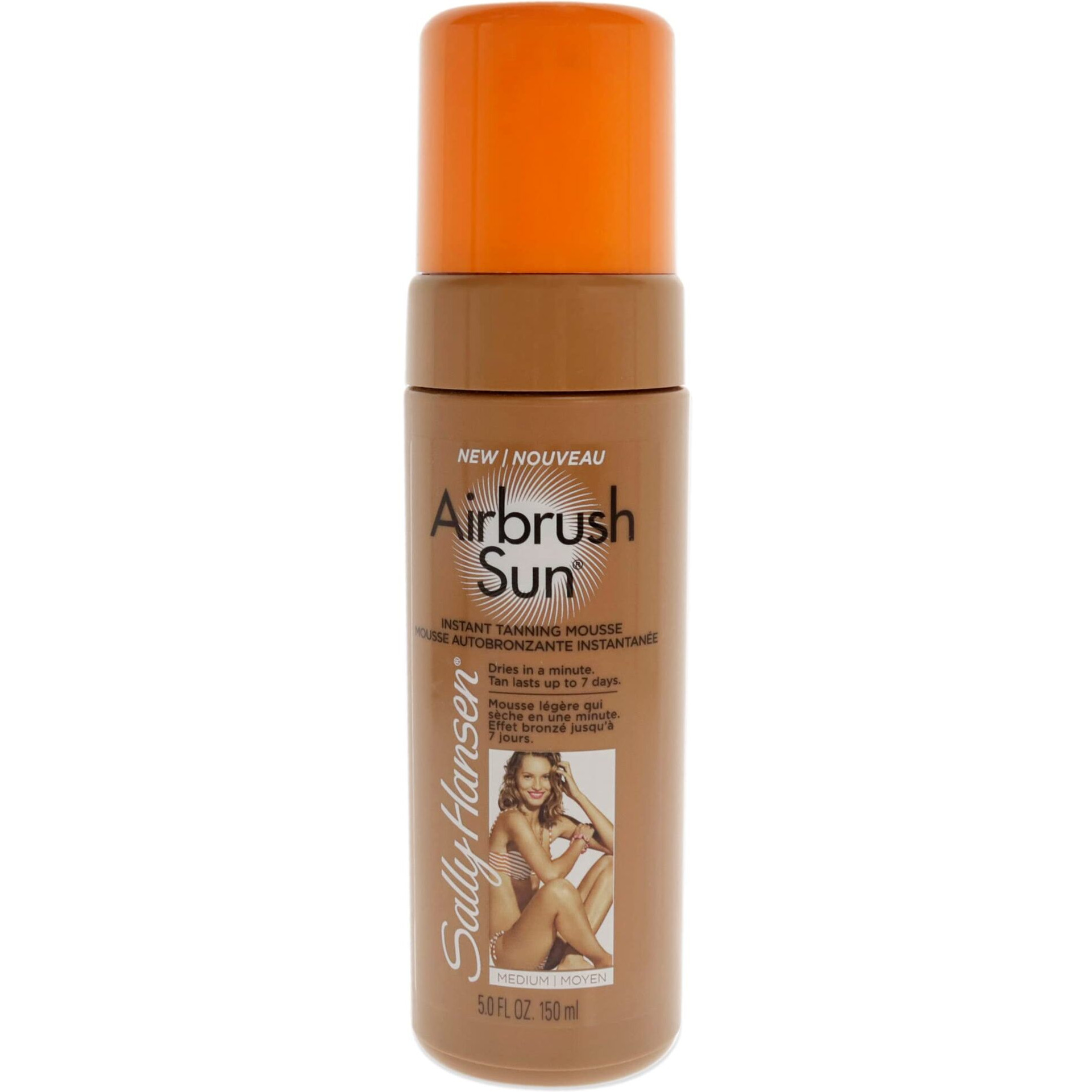 Airbrush Sun Instant Tanning Mousse - 01 Medium by Sally Hansen for Women - 5 oz Bronzer