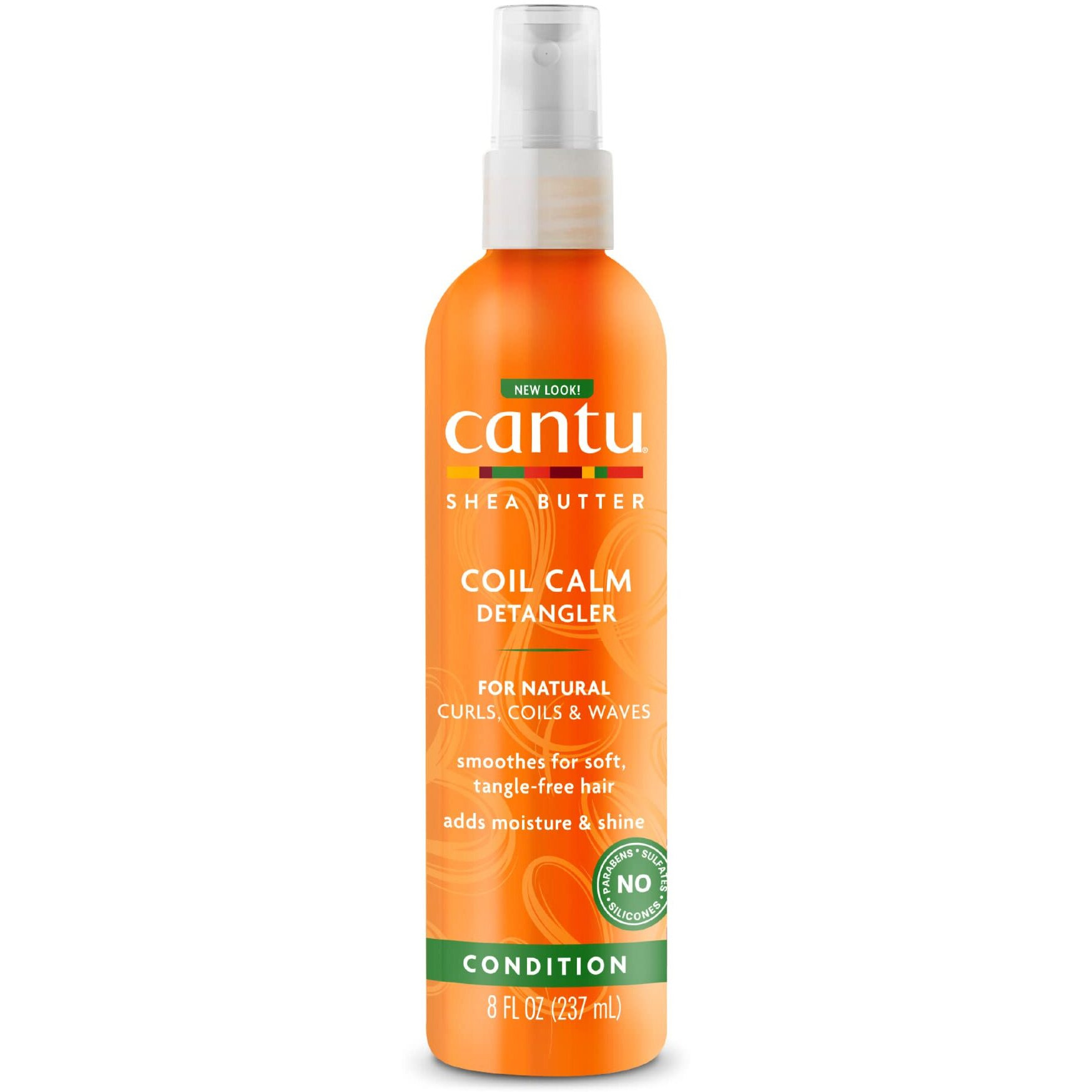 Cantu Coil Calm Detangler with Shea Butter for Natural Hair, 8 fl oz (Packaging May Vary)