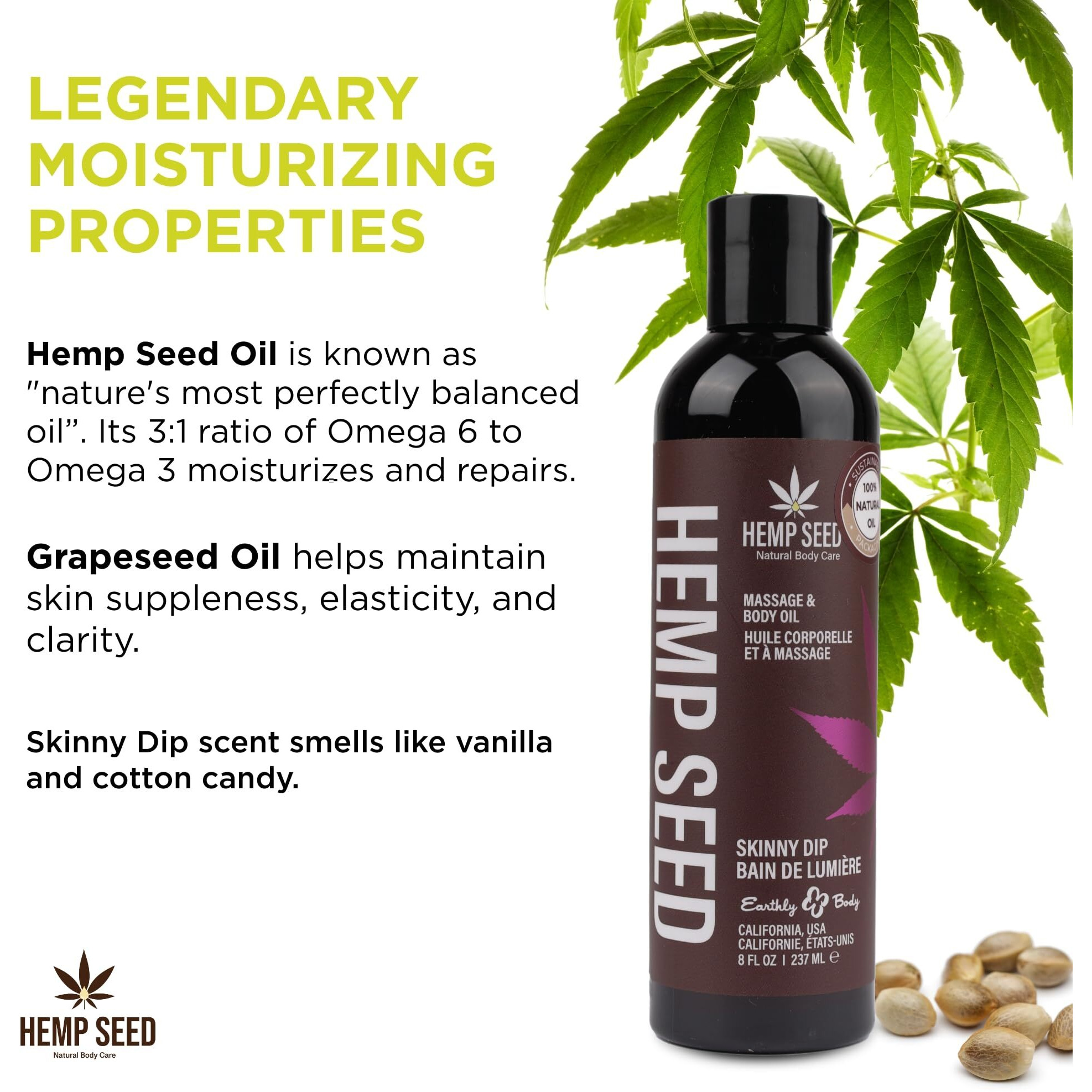 EB Massage Oil Skinny Dip 8oz.