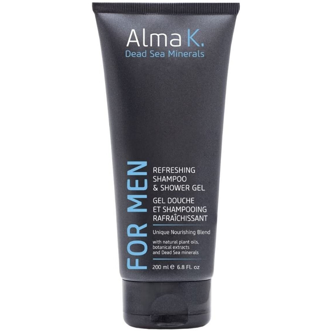 Refreshing Shampoo and Shower Gel by Alma K for Men - 6.8 oz Shampoo