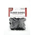 Donna Hair Rubber Bands 250 ct, Black