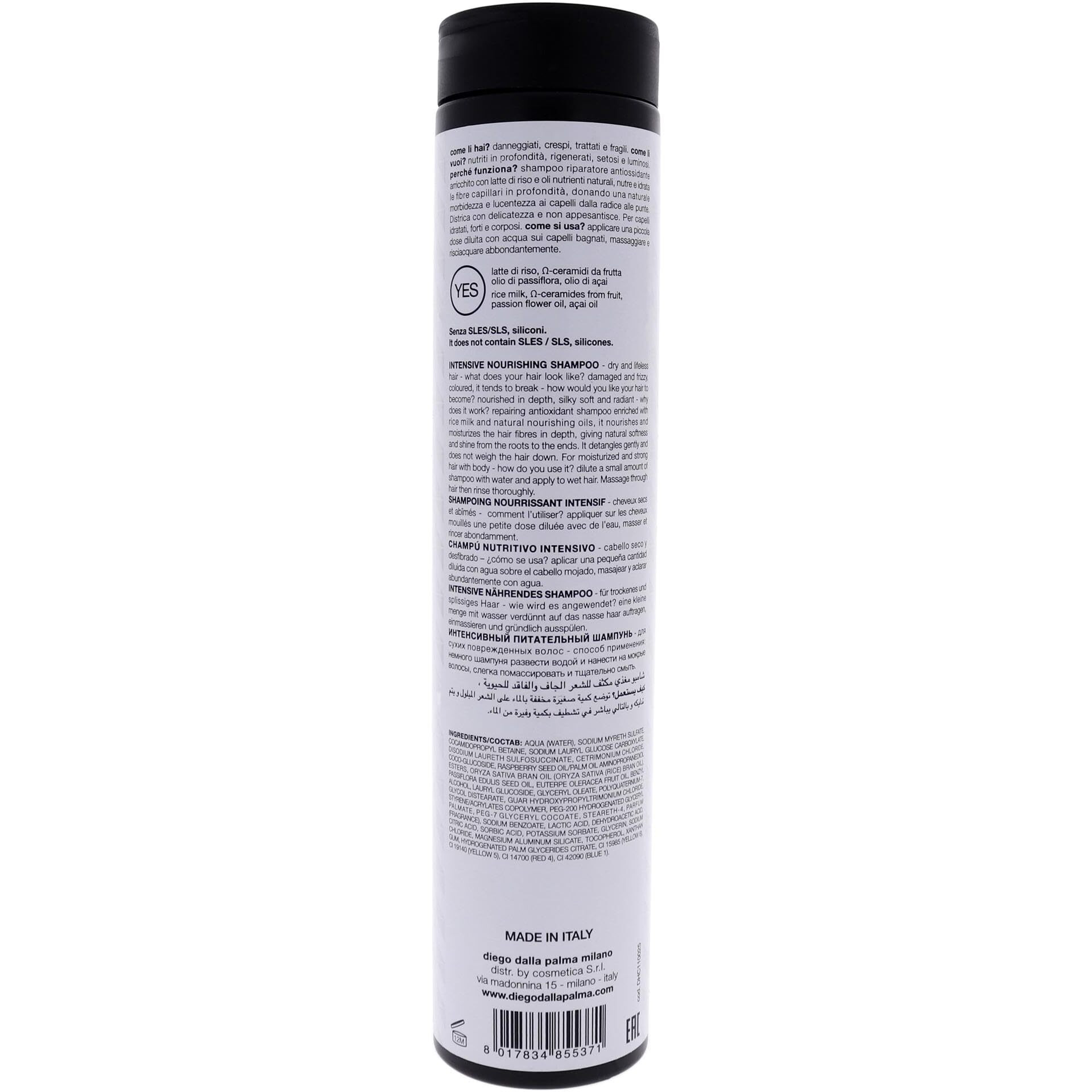 Saniprincipi Intensive Nourishing Shampoo by Diego Dalla Palma for Unisex - 8.5 oz Shampoo