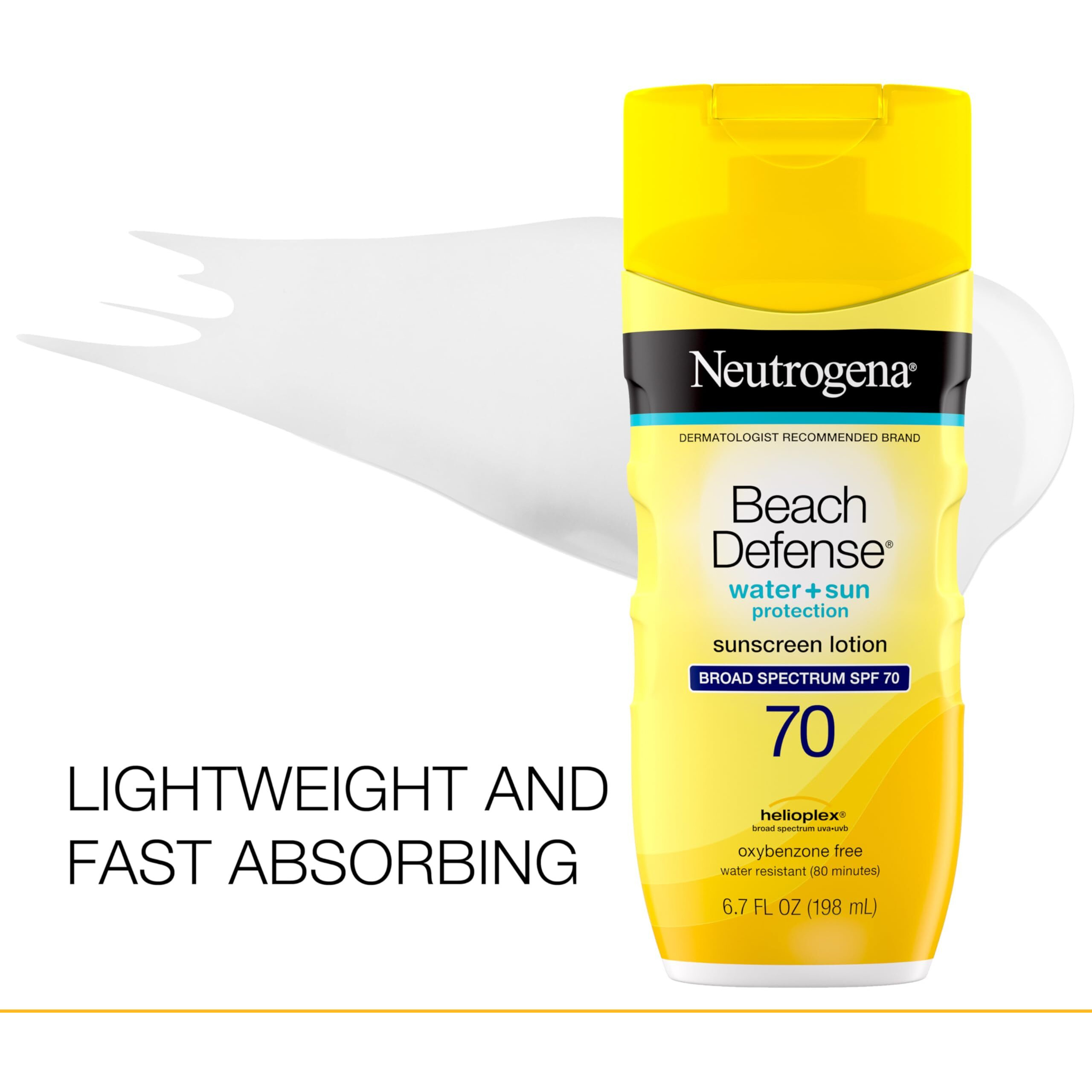 Neutrogena Beauty and the Beast Beach Defense Sunscreen Lotion Broad Spectrum SPF 70, 6.7 Ounce