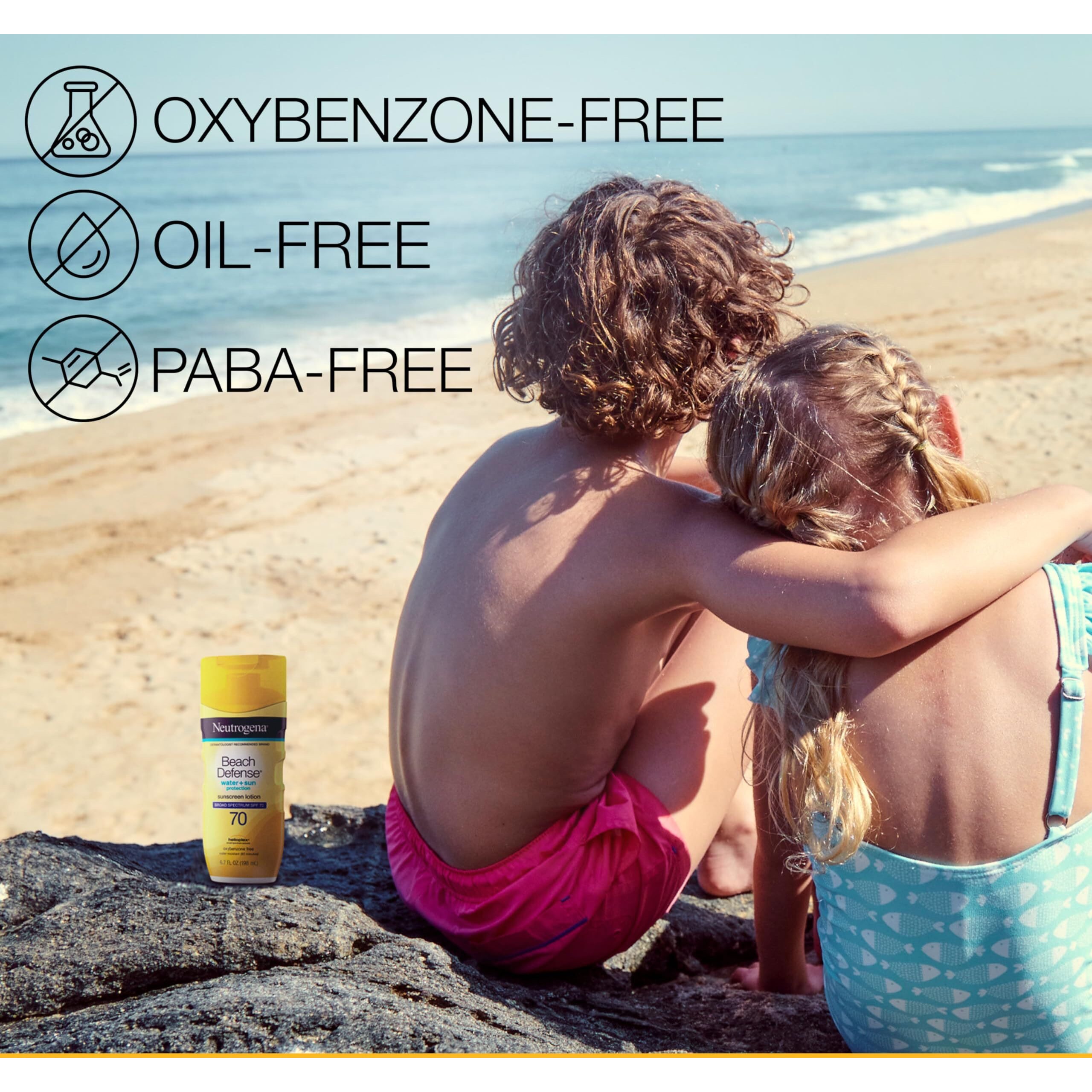 Neutrogena Beauty and the Beast Beach Defense Sunscreen Lotion Broad Spectrum SPF 70, 6.7 Ounce