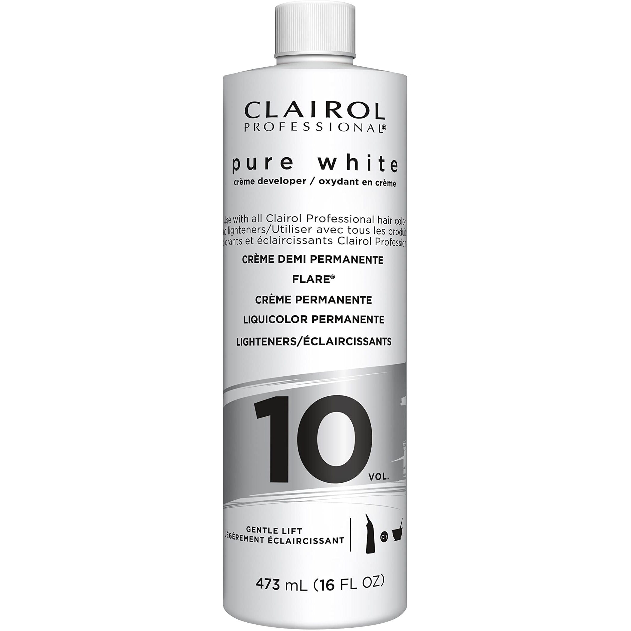 Clairol Professional Pure White 10 volume Crme Developer, 16 oz