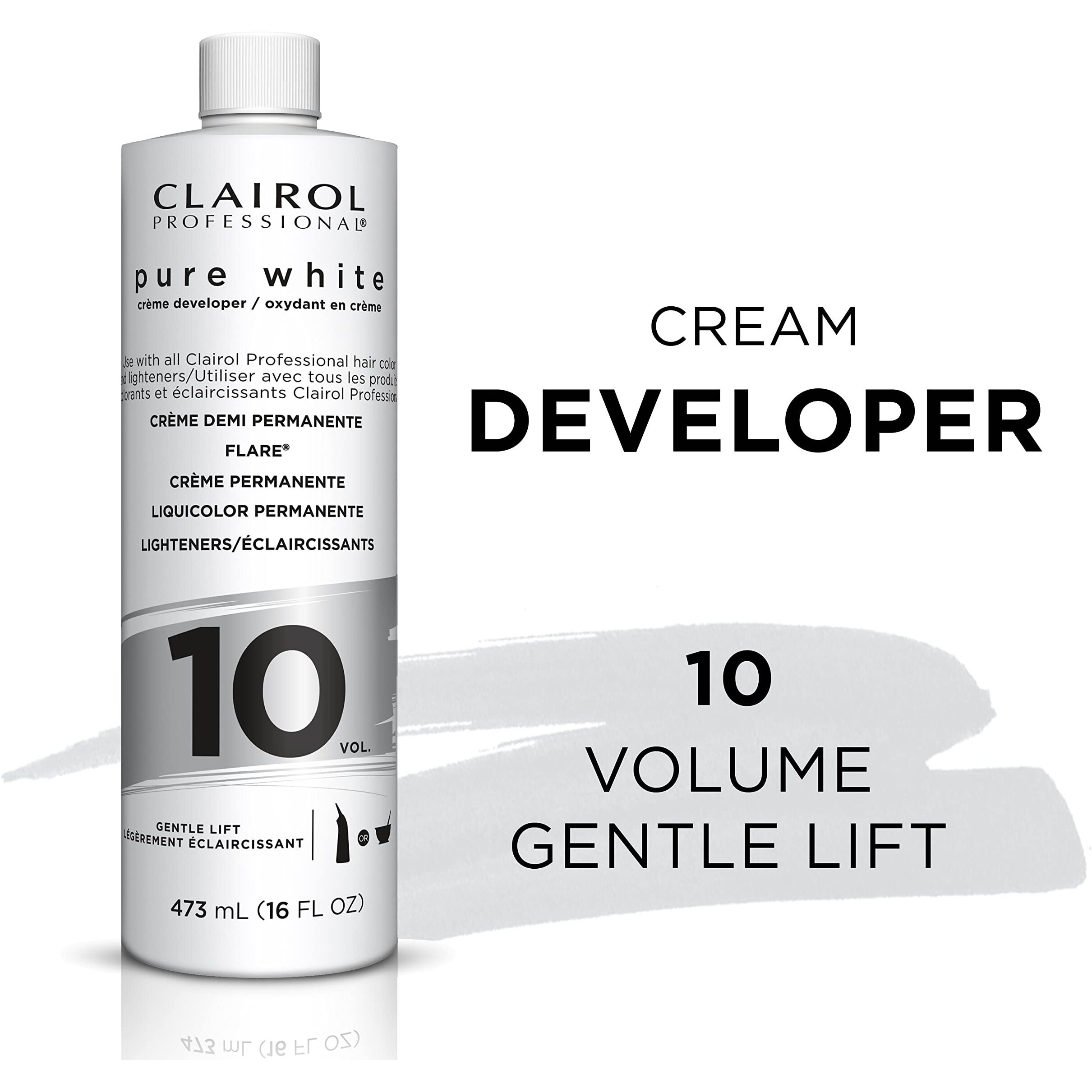 Clairol Professional Pure White 10 volume Crme Developer, 16 oz