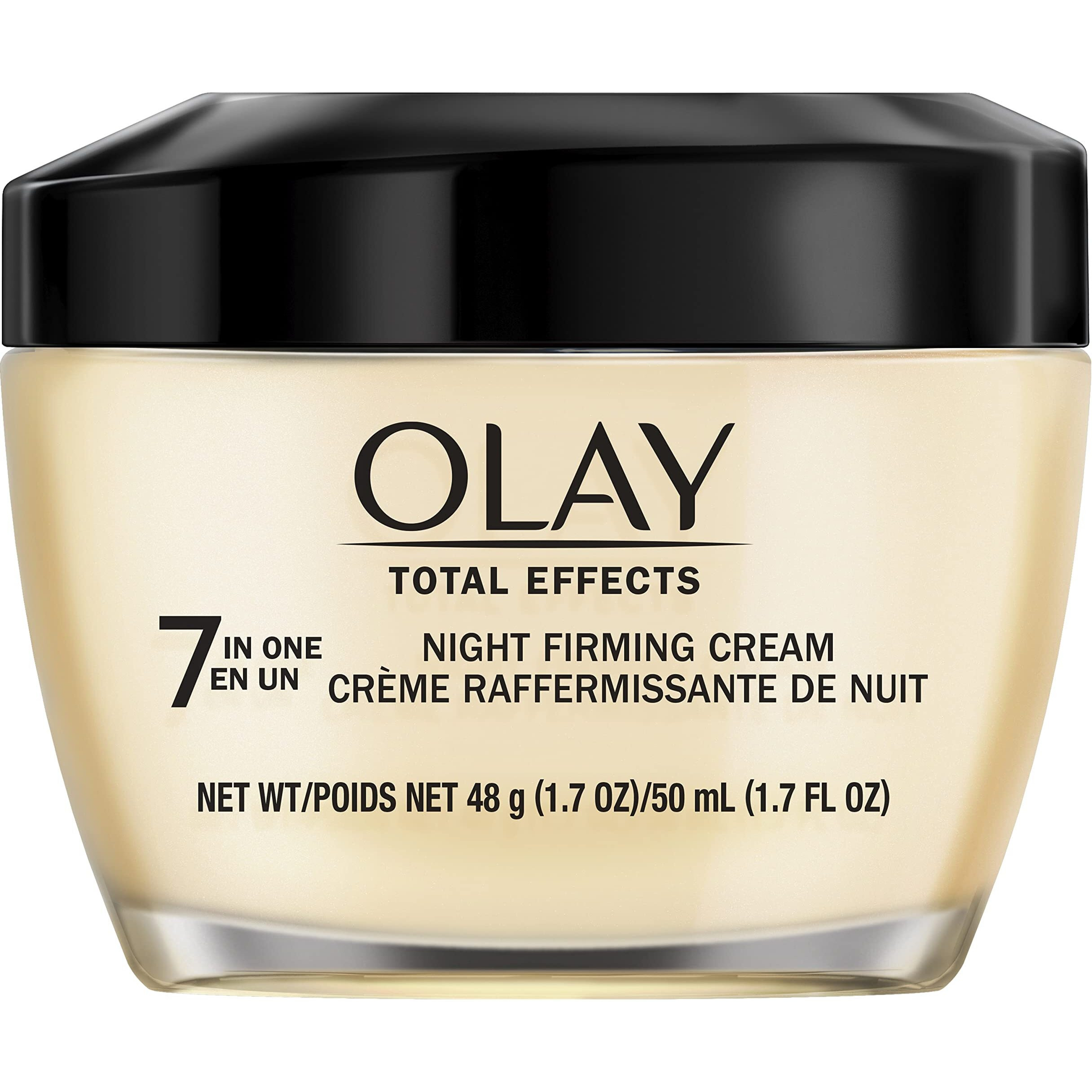 Olay Total Effects Anti-Aging Night Firming Cream & Face Moisturizer with Vitamin C & E, 1.7 Fluid Ounce