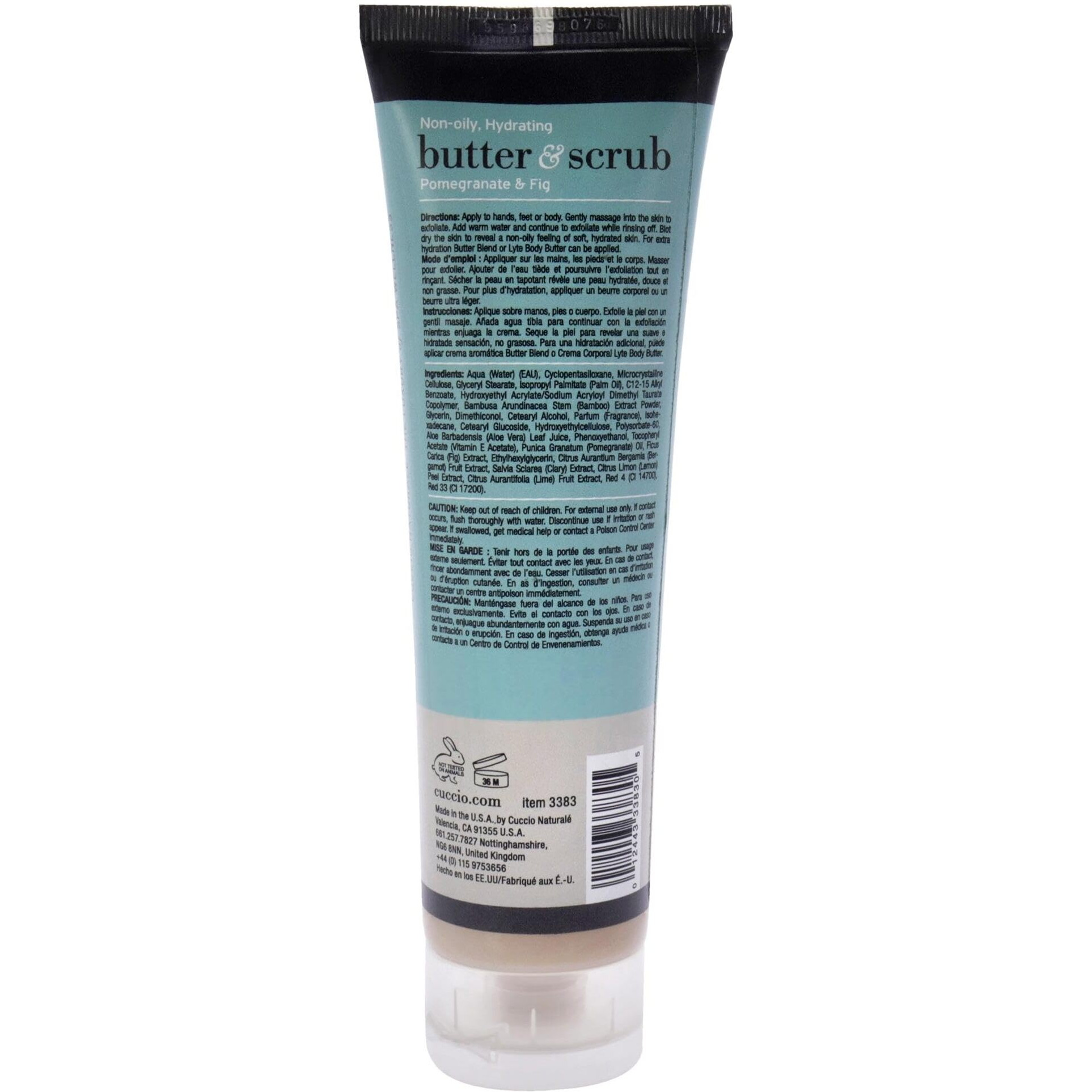 Butter and Scrub - Pomegranate and Fig by Cuccio Naturale for Unisex - 4 oz Scrub