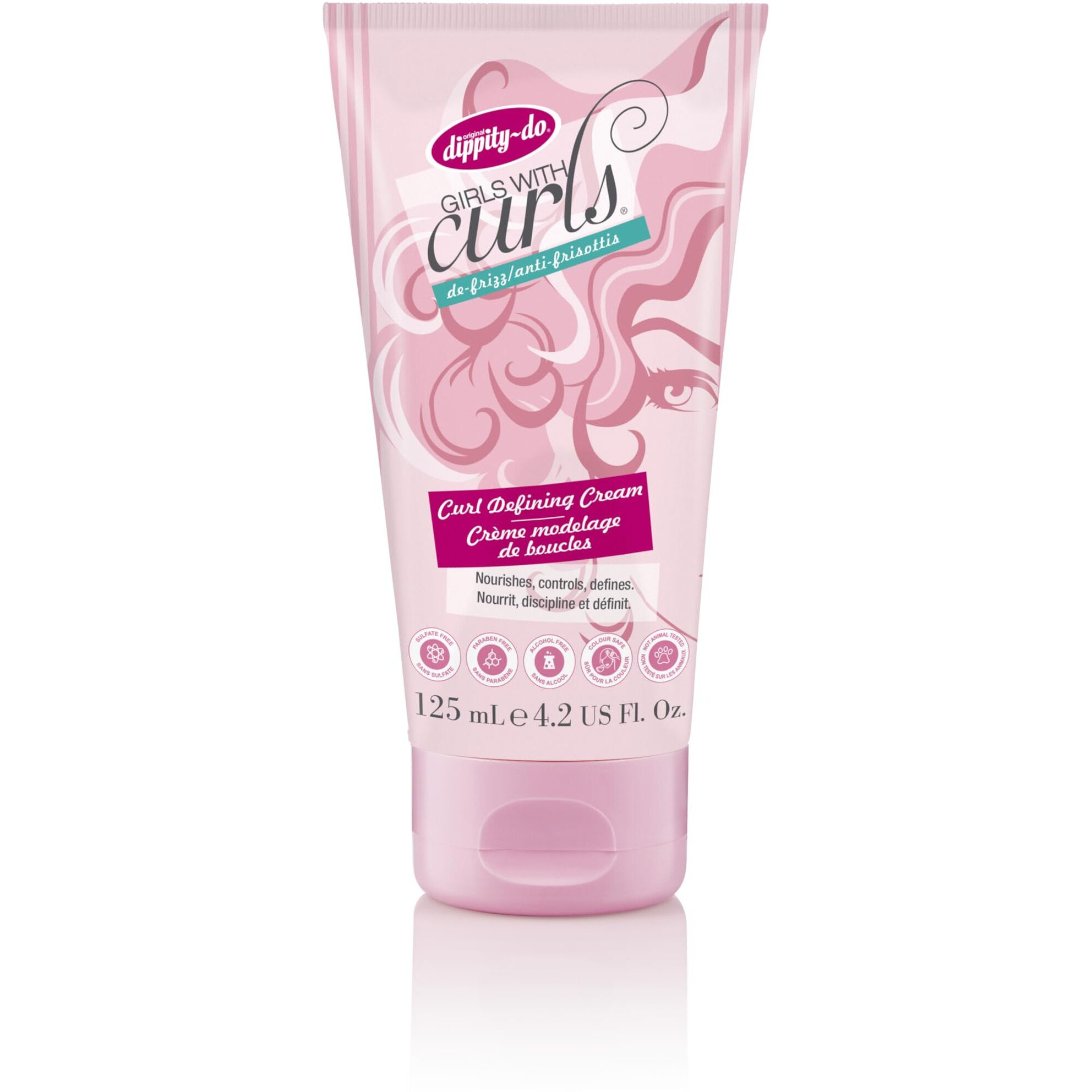 Dippity Do - Girls with Curls Leave-In Curl Defining Cream, 4.2 Ounce Tube