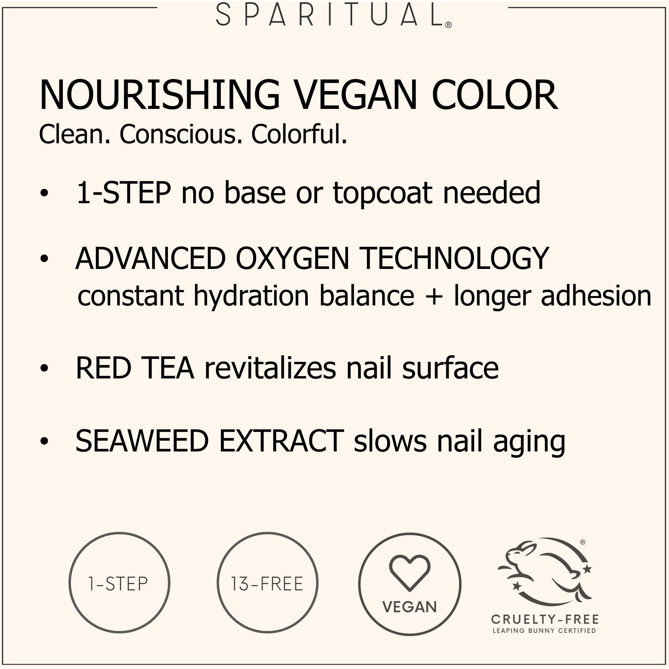 Nourishing Vegan Color - Slow Beauty by SpaRitual for Women - 0.5 oz Nail Polish