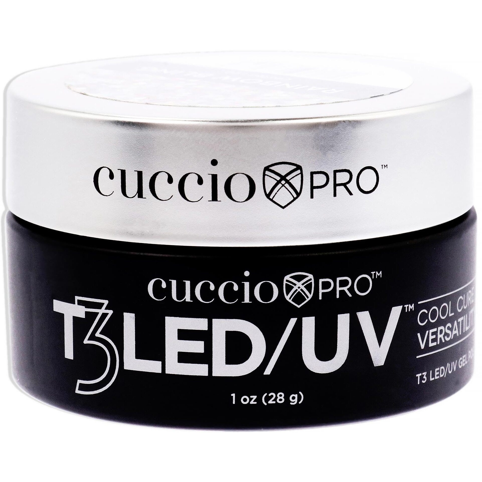 T3 Cool Cure Versatility Gel - Rainbow Bling by Cuccio Pro for Women - 1 oz Nail Gel