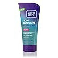 Clean & Clear Acne Triple Clear Exfoliating Facial Scrub with 2% Salicylic Acid Acne Medicine, Aloe & Mint for Acne-Prone Skin, Soothing Oil-Free & Non-Comedogenic Acne Face Scrub, 5 oz (Pack of 3)