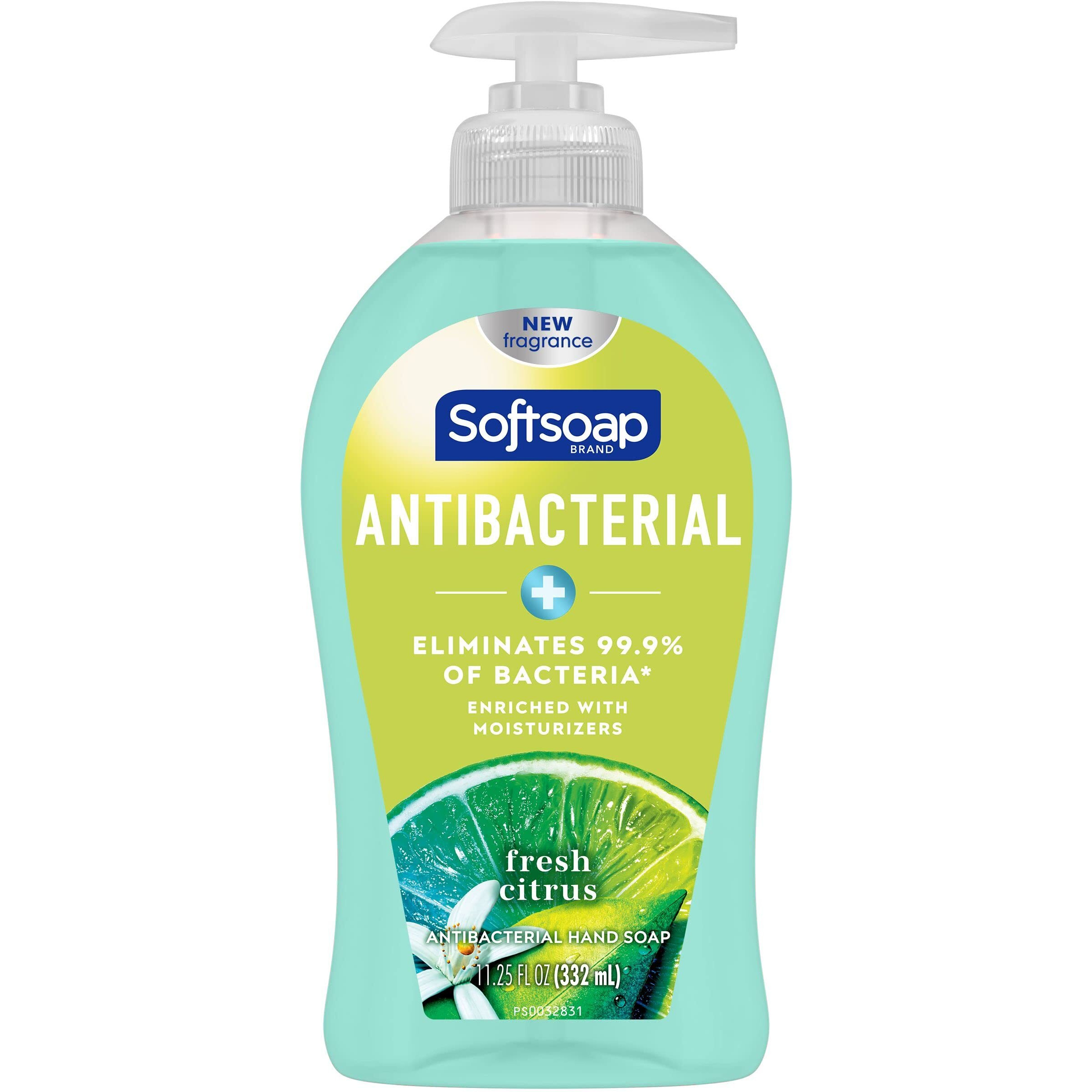 Softsoap Antibacterial Liquid Hand Soap, Fresh Citrus - 11.25 fluid ounce
