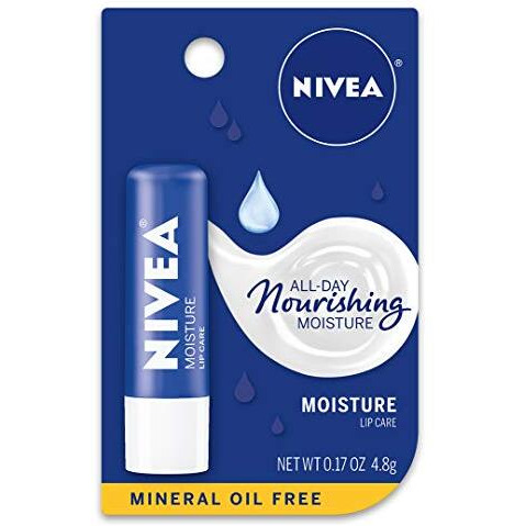 NIVEA Moisture Lip Care - Unisex Intensively Moisturizing Balm - .17 oz.