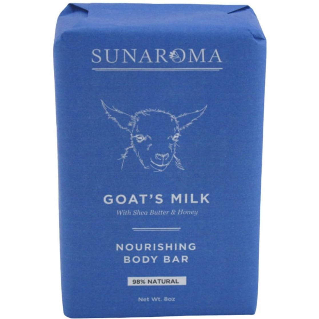 Sunaroma Conditioning Goat's Milk Bar Soap, 8 Ounce (Pack of 3)