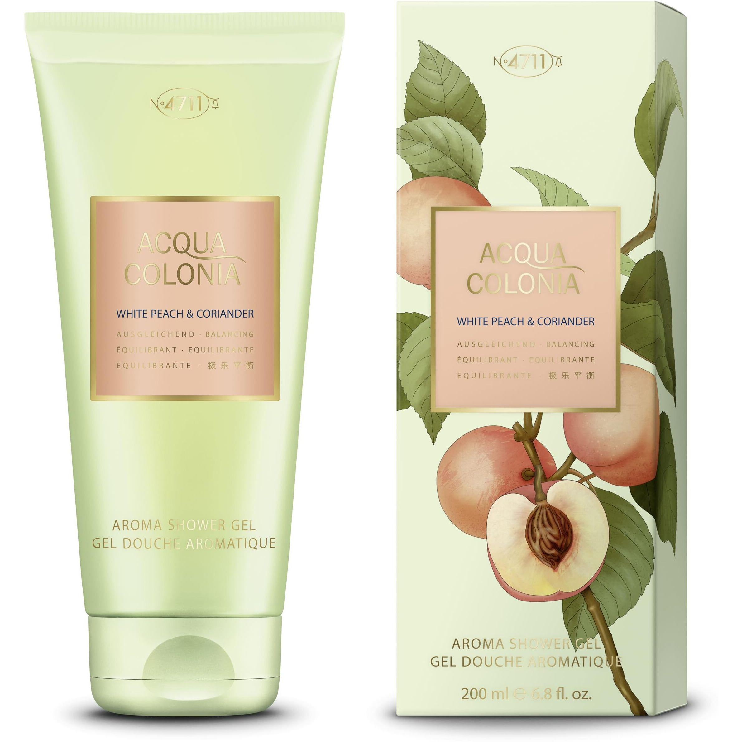 4711 Acqua Colonia White Peach & Coriander by 4711 Shower Gel 6.8 oz(D0102HAXMMU.)