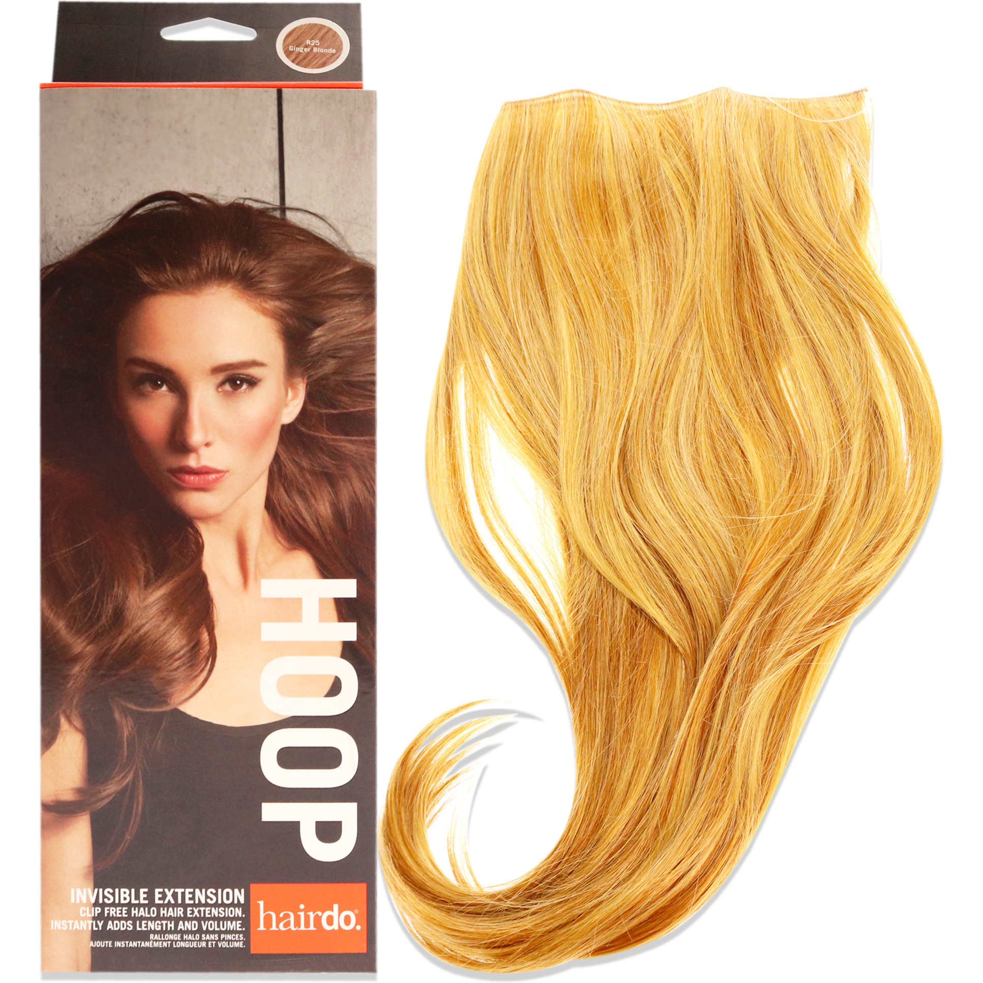 Invisible Extension - R25 Ginger Blonde by Hairdo for Women - 1 Pc Hair Extension