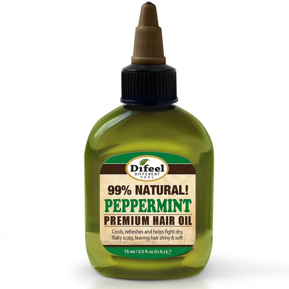 Difeel Premium Natural Hair Oil - Peppermint Oil 2.5 ounce