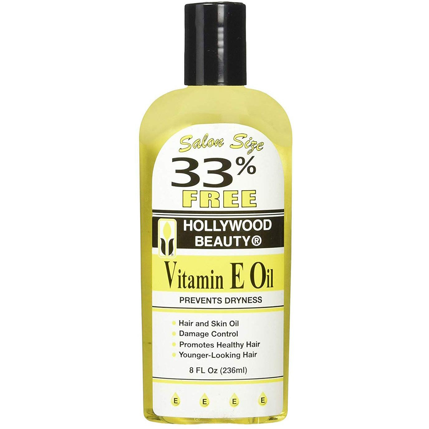 Hollywood Beauty Vitamin E Oil 8 Oz (pack of 2)
