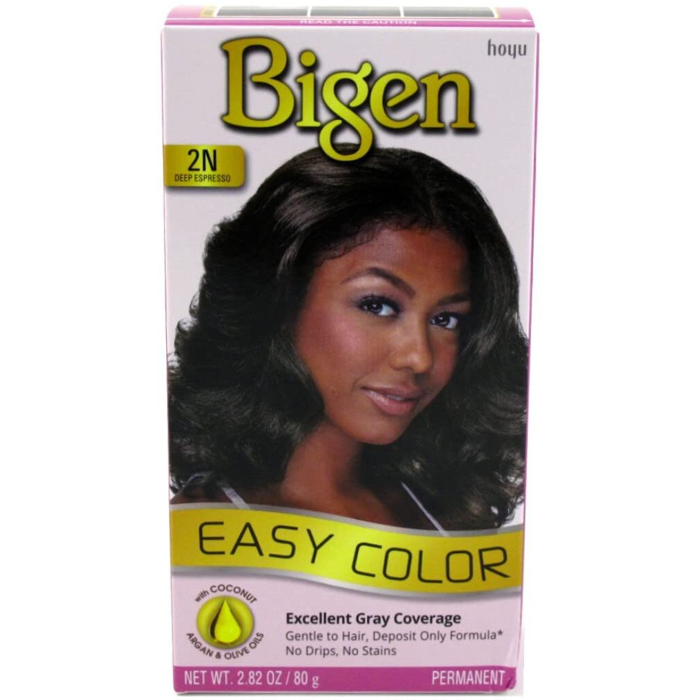 Bigen Easy Color Permanent Hair Dye with Aloe & Olive Oil, Deep Espresso, 2.82 Ounce