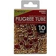 Donna Collection Filigree Tube, Gold, 10mm
