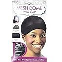 Donna Collection Mesh Dome Wig Cap, Black