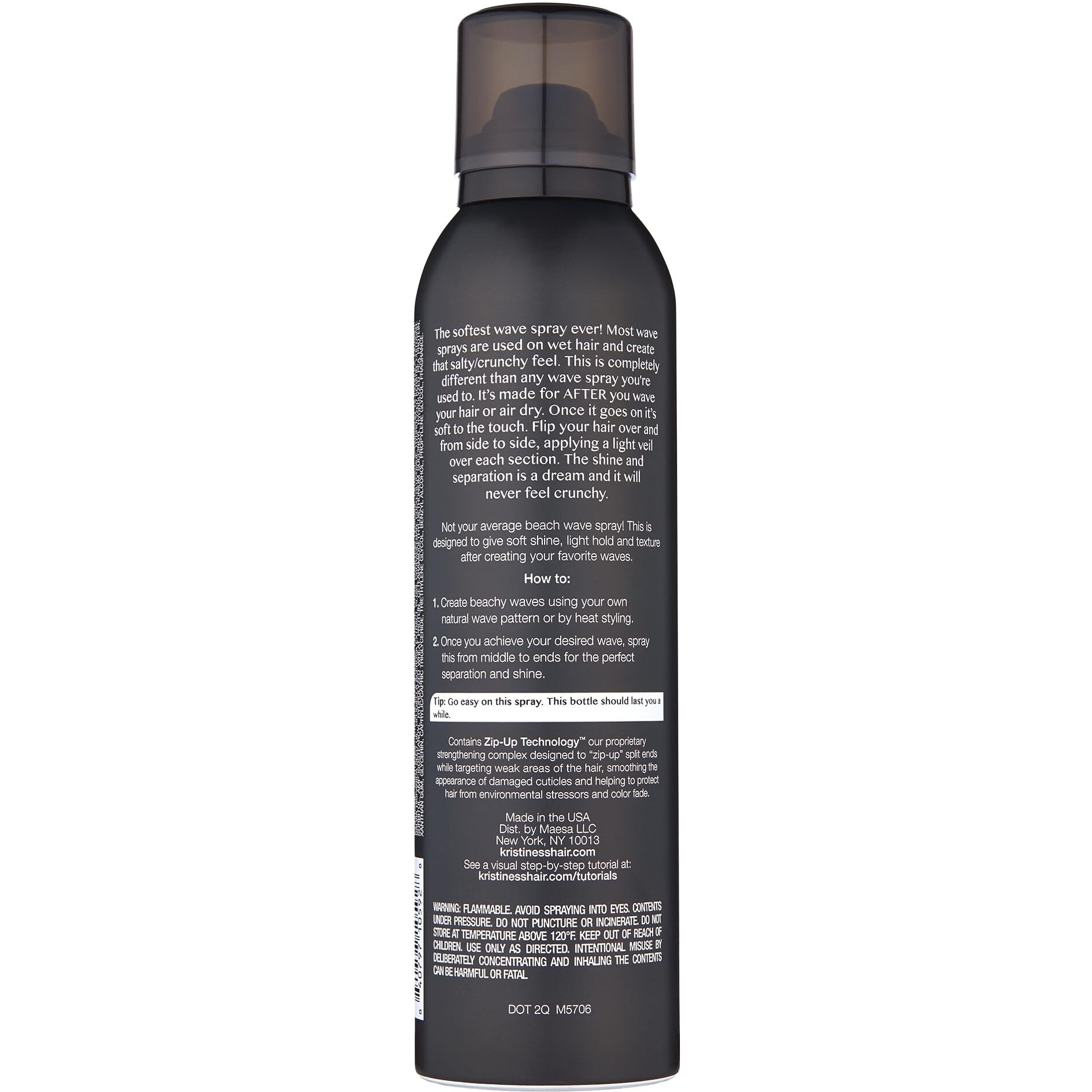 Soft Shine Beach Wave Spray by Kristin Ess for Unisex - 6.7 oz Hair Spray