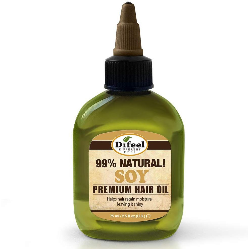 Difeel Sunflower Premium Natural Hair Oil, Soy, 2.5 Ounce