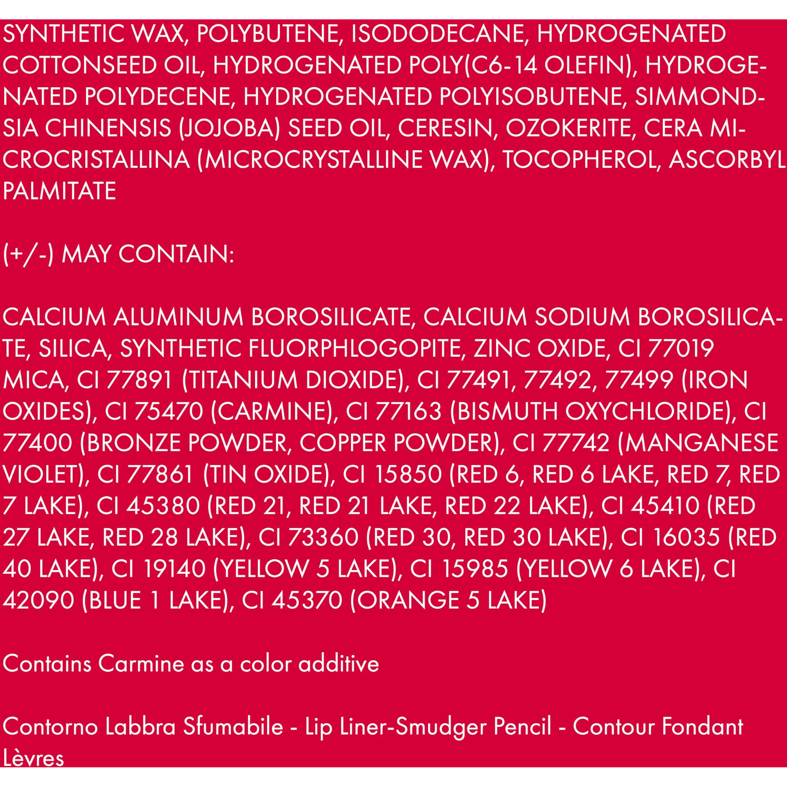 True Lips Blendable Lip Liner - 033 Bordeaux by Pupa Milano for Women - 0.042 oz Lip Liner