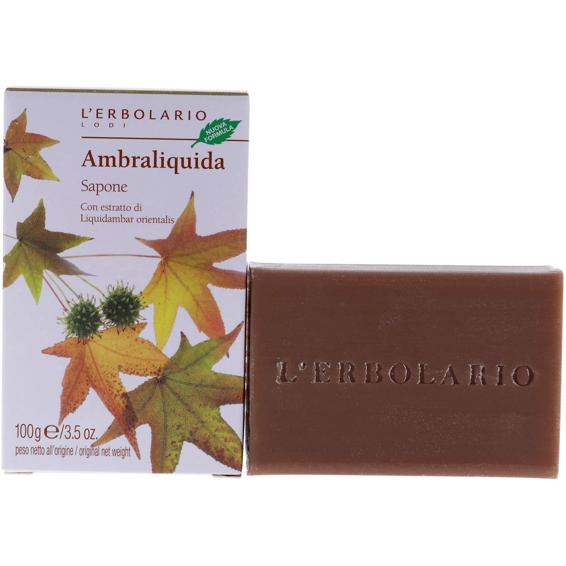 Ambraliquida Bar Soap by LErbolario for Unisex - 3.5 oz Soap