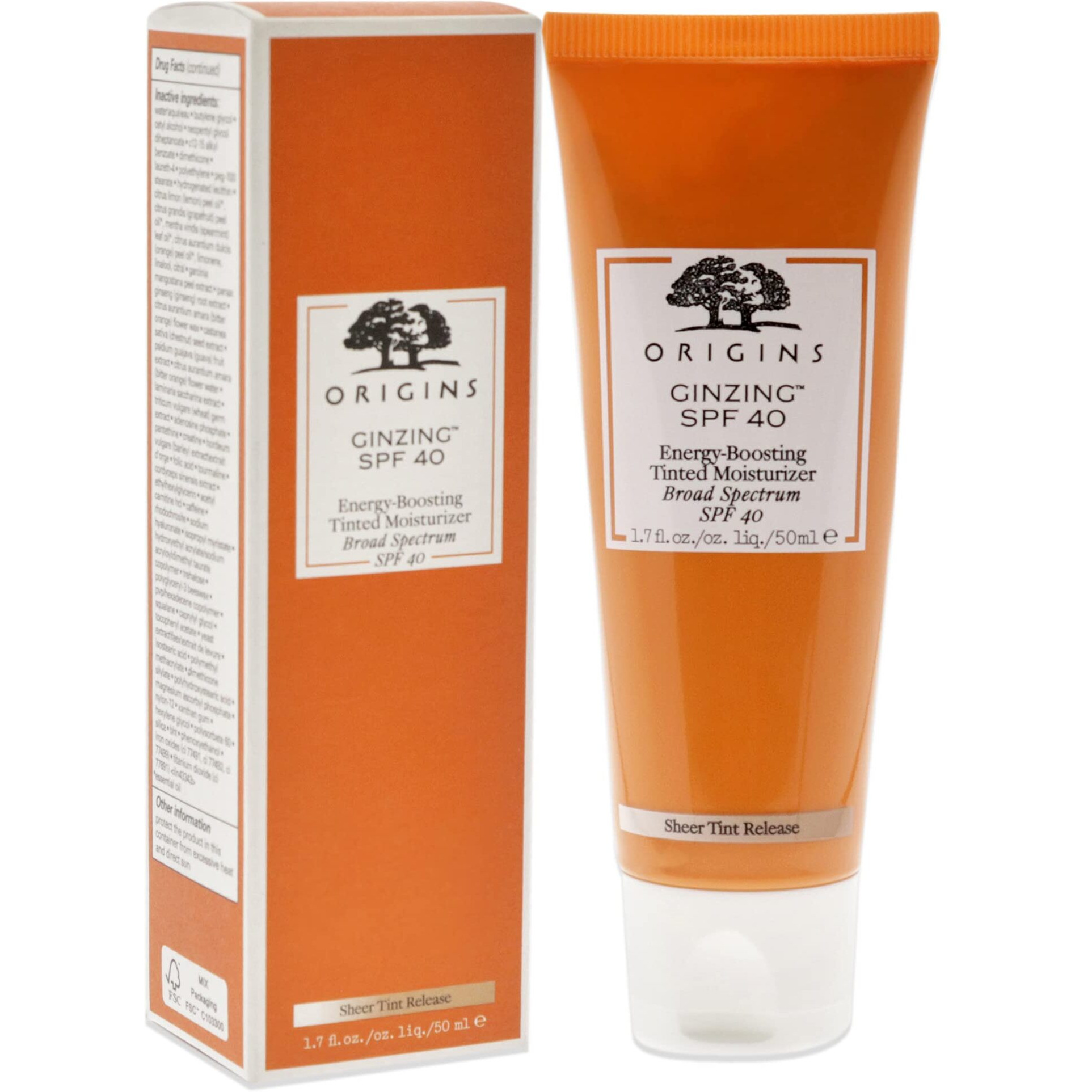 Ginzing Energy-Boosting Tinted Moisturizer SPF 40