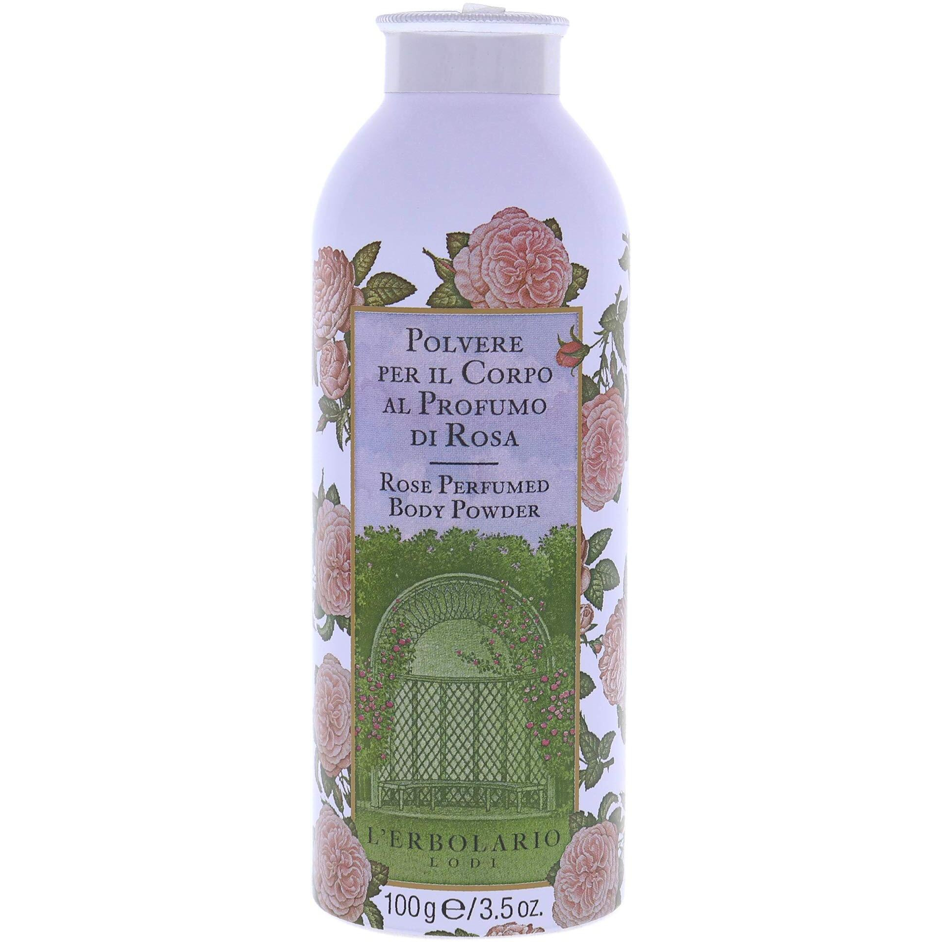 Rose Perfumed Body Powder by LErbolario for Unisex - 3.5 oz Powder