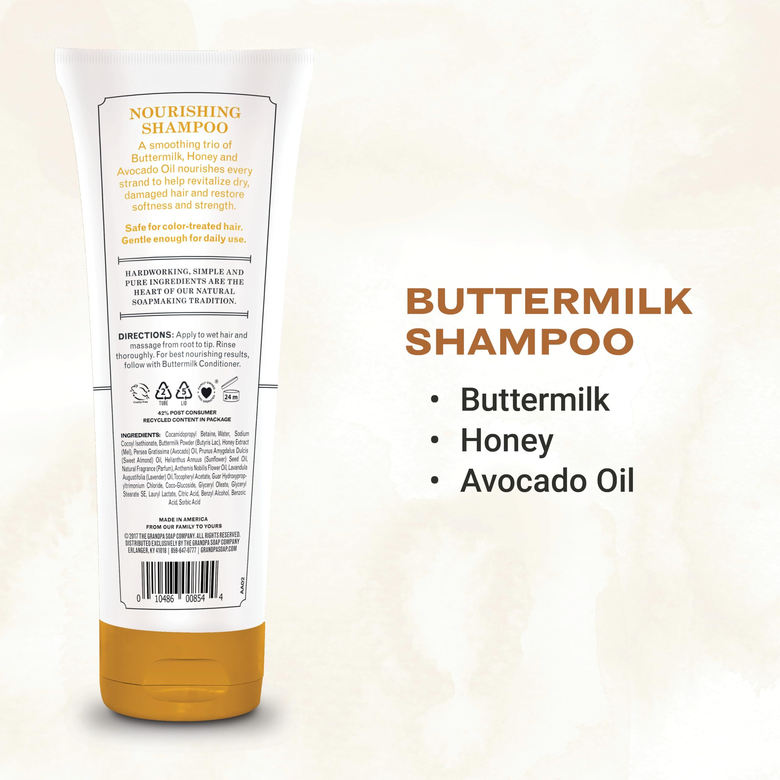 grandpa Soap Shampoo - Buttermilk - 8 Fl Oz(D0102H5N2F2)