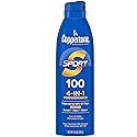 Coppertone SPORT Sunscreen Spray SPF 100, Water Resistant, Continuous Spray Sunscreen, Broad Spectrum SPF 100 Sunscreen, 5.5 Oz Spray
