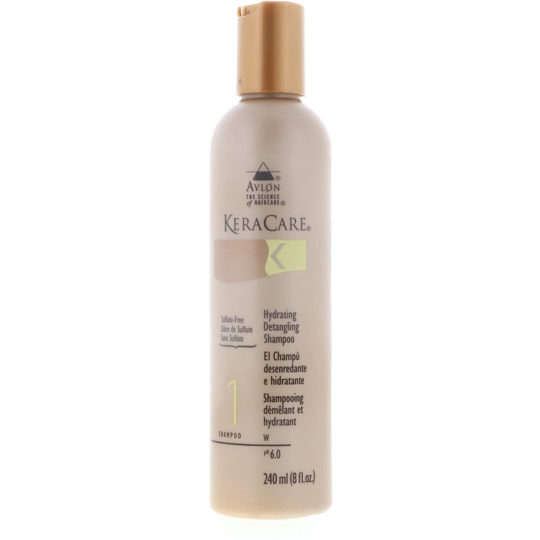 AVLON Keracare Hydrating Detangling Unisex Shampoo, 8 Ounce (Pack of 2)