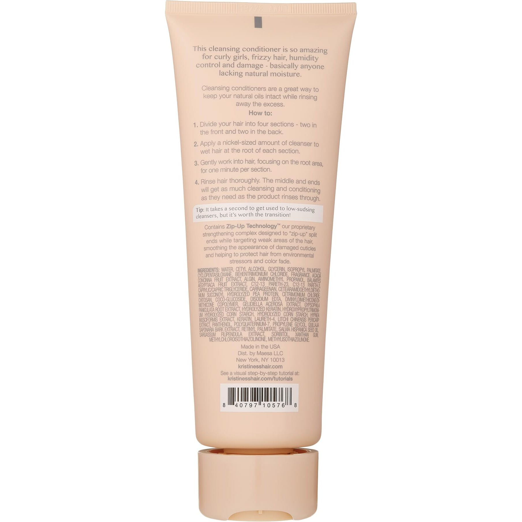 Frizz Management Cleansing Co-Wash by Kristin Ess for Unisex - 8.45 oz Conditioner