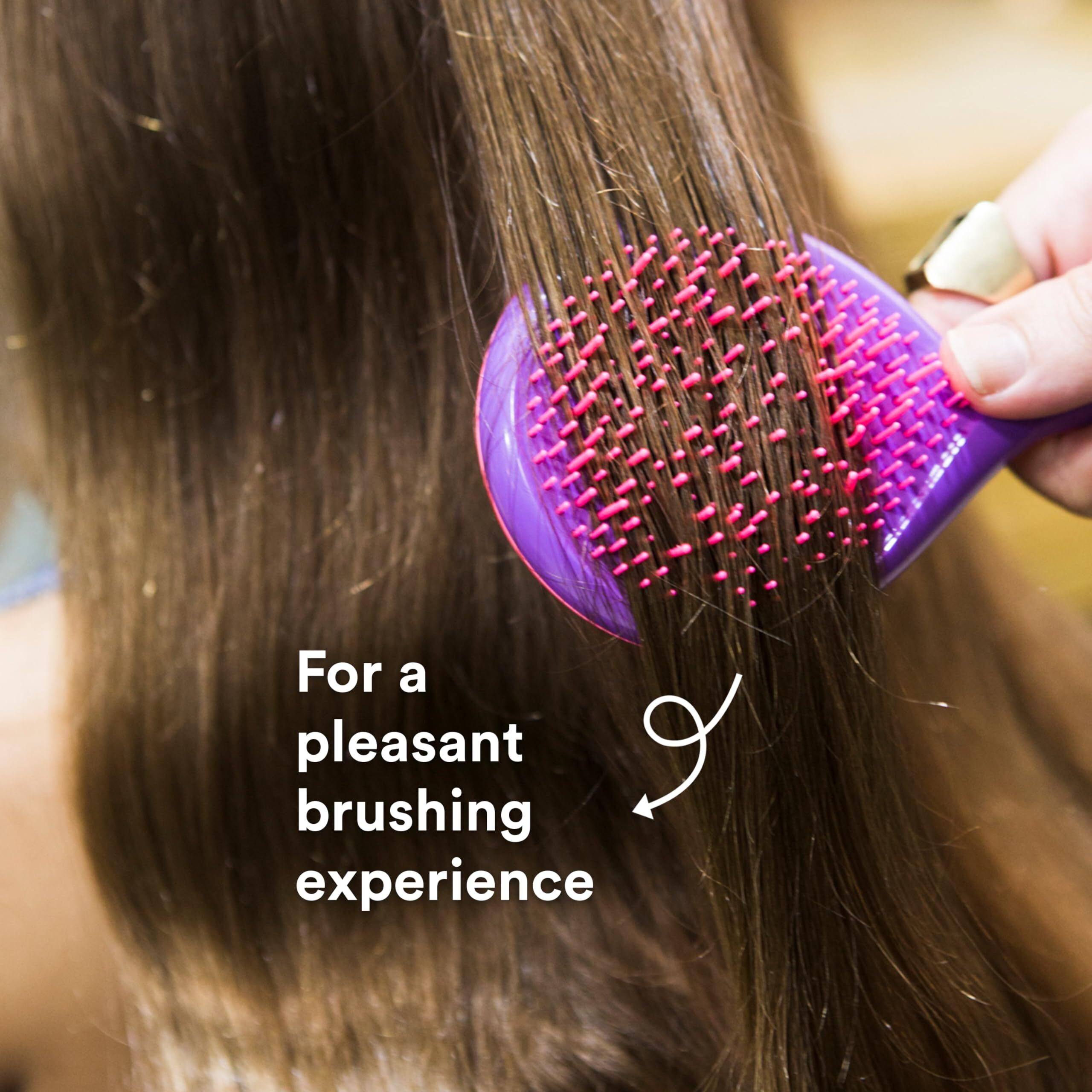 The Girlie Detangler Brush Regular Hair - Pink-Purple by Michel Mercier for Women - 1 Pc Hair Brush