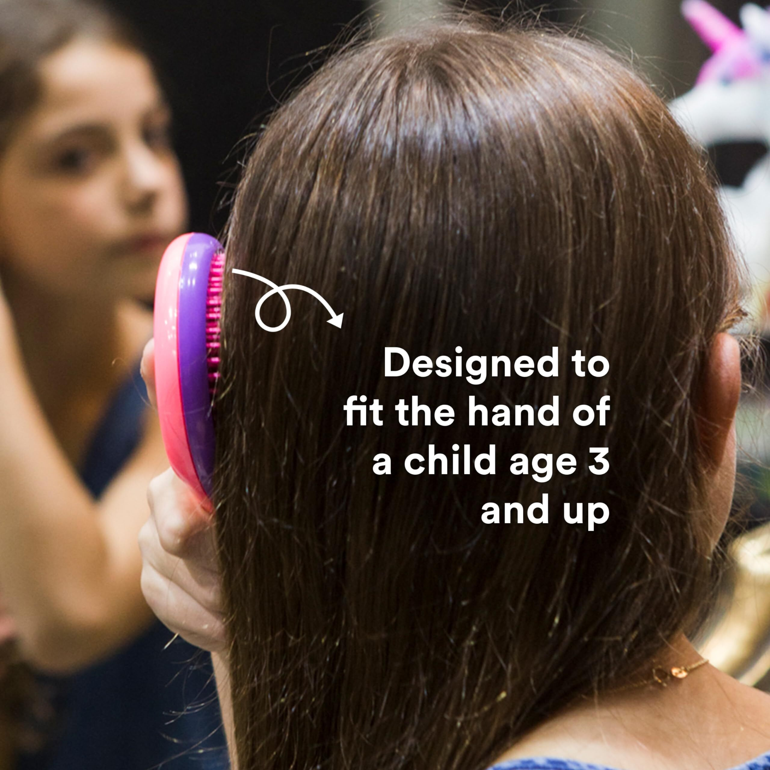 The Girlie Detangler Brush Regular Hair - Pink-Purple by Michel Mercier for Women - 1 Pc Hair Brush