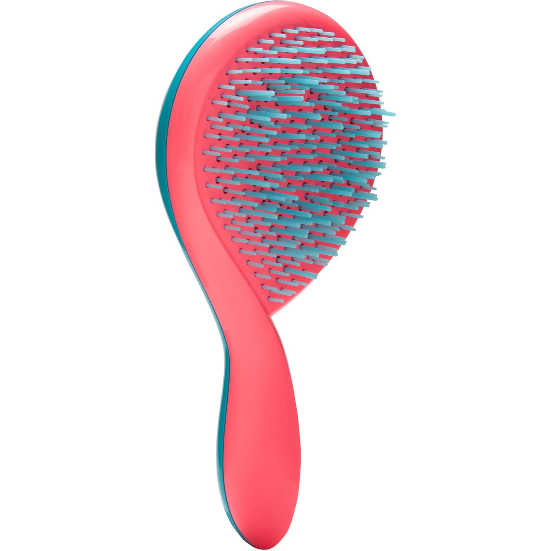 The Girlie Detangle Brush Thick and Curly Hair - Turquoise-Pink by Michel Mercier for Women- 1 Pc Hair Brush