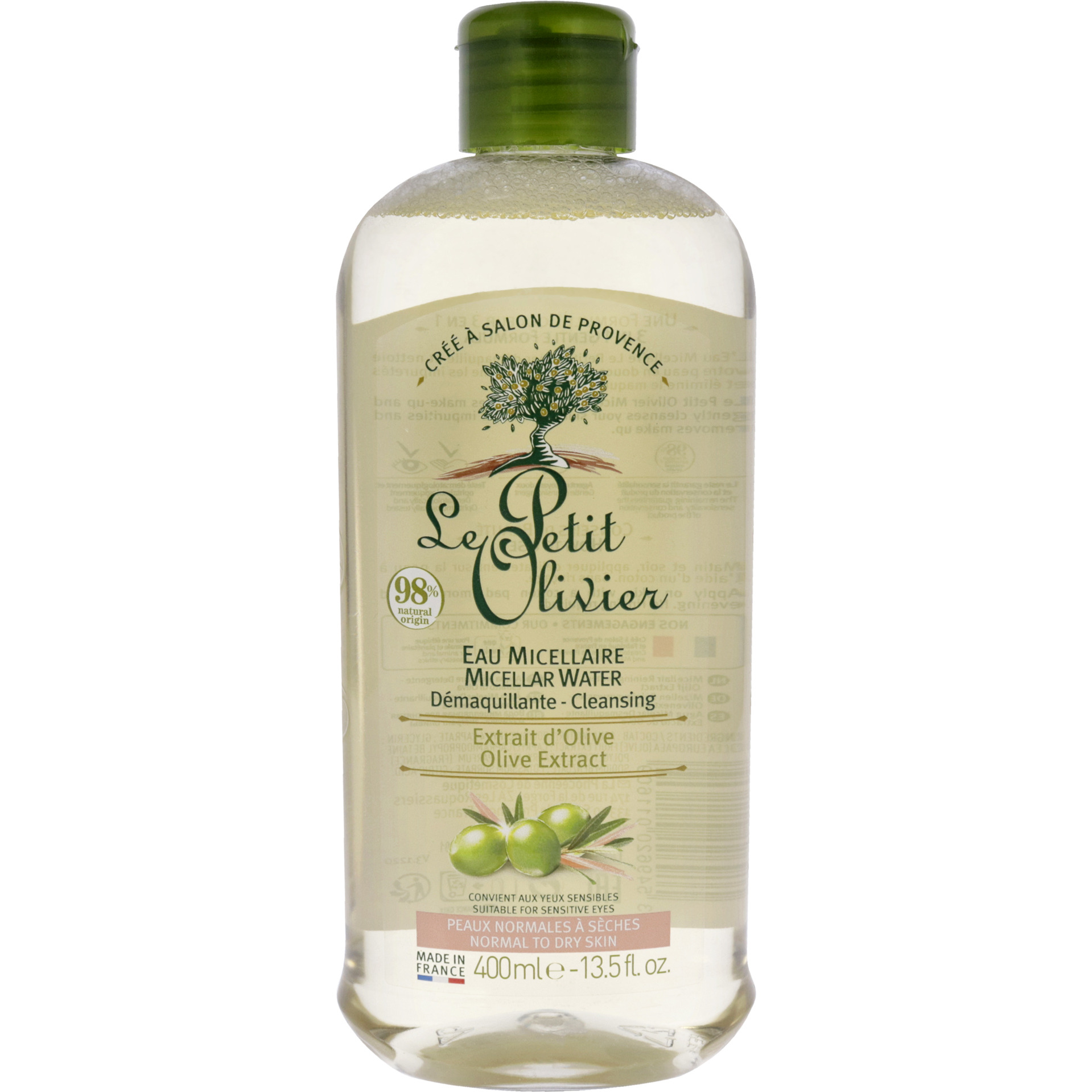 Cleansing Micellar Water by Le Petit Olivier for Women - 13.5 oz Cleanser