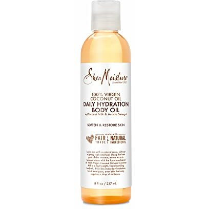 SheaMoisture Daily Hydration Body Oil Virgin Coconut Oil For Dry Skin Paraben Free 8 oz