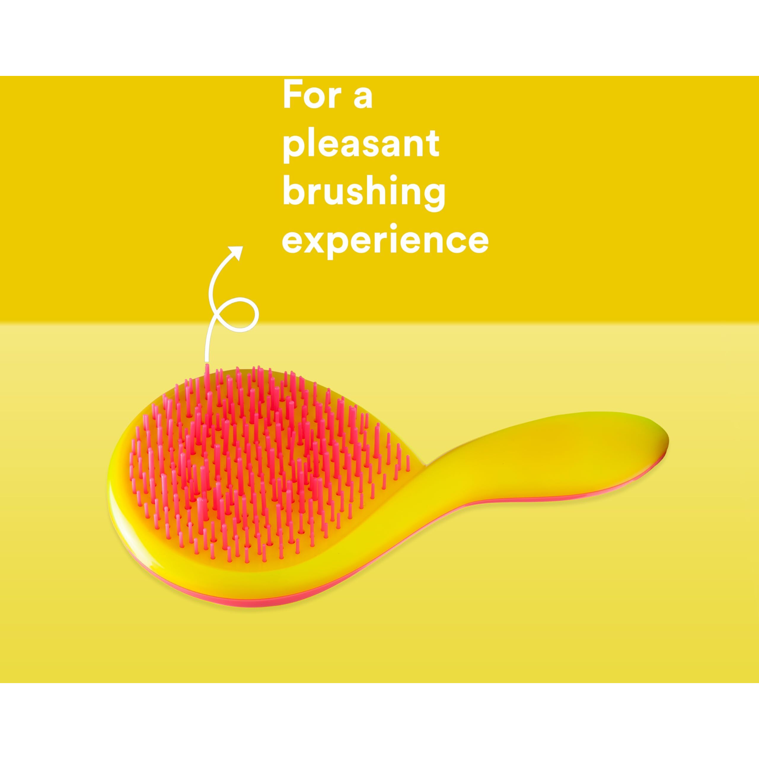 The Girlie Detangler Brush Fine Hair - Pink-Yellow by Michel Mercier for Women - 1 Pc Hair Brush