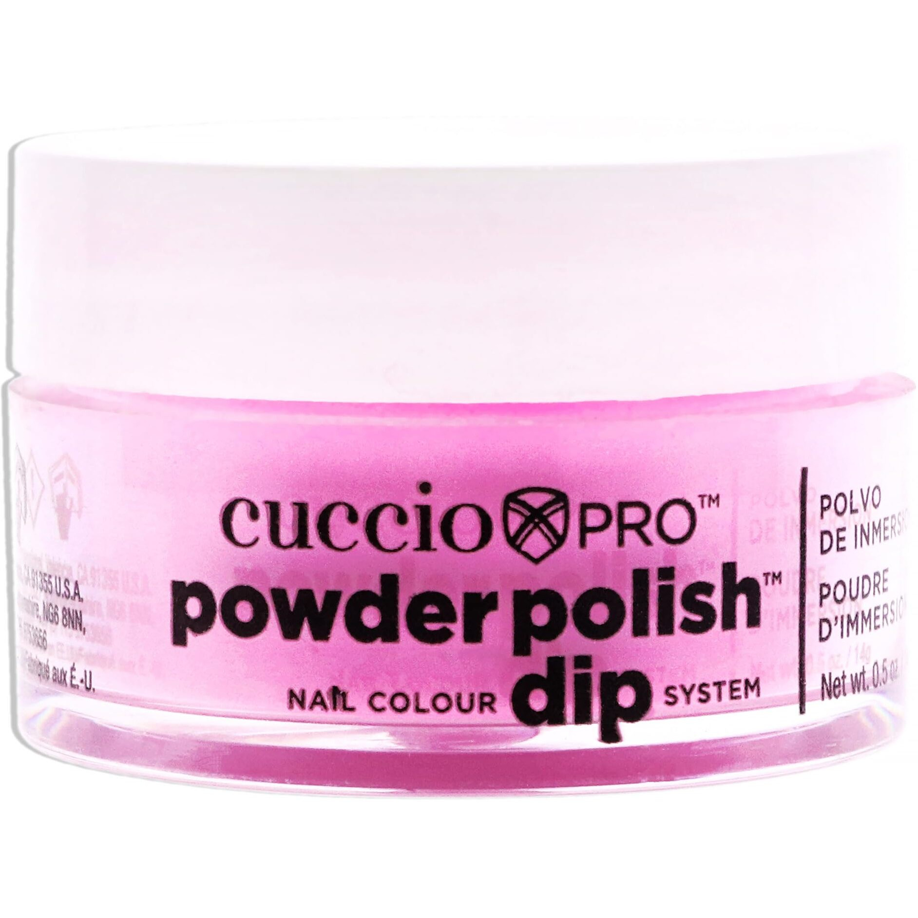 Pro Powder Polish Nail Colour Dip System - Neon Pink by Cuccio Colour for Women - 0.5 oz Nail Powder